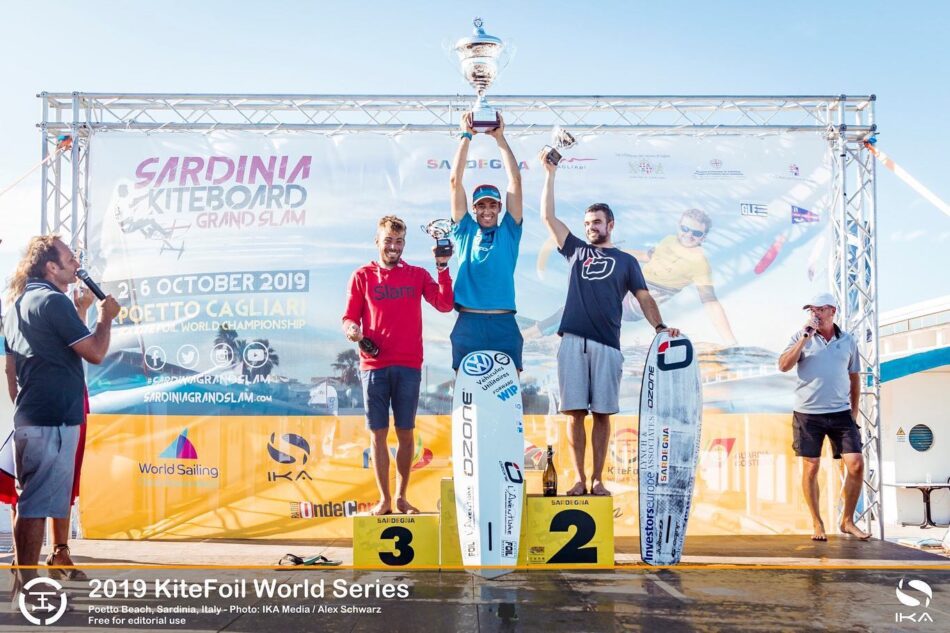 Podium des championnats du monde que kite surf 2019